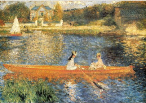 The Seine at Asnieres - Pierre-Auguste Renoir painting on canvas